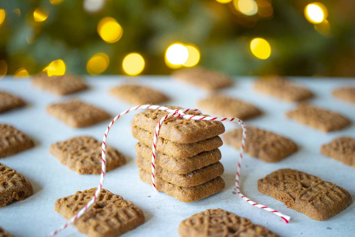 Speculoos a traditional Belgium Christmas biscuit
